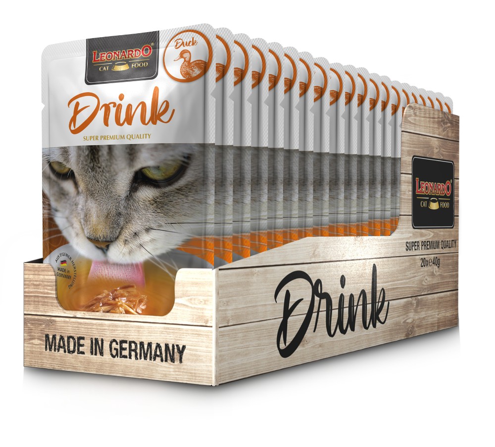 Leonardo Drink Pato - Sopa para gatos - Imagen 2