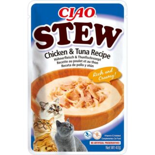 Churu Stew Estofado De Pollo y Atún Sobre Para Gatos 12 x 40gr