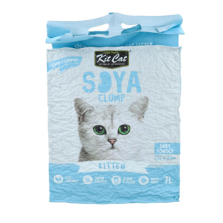 Kit Cat SoyaClump Arena de Soja BIO - Baby Powder 7L