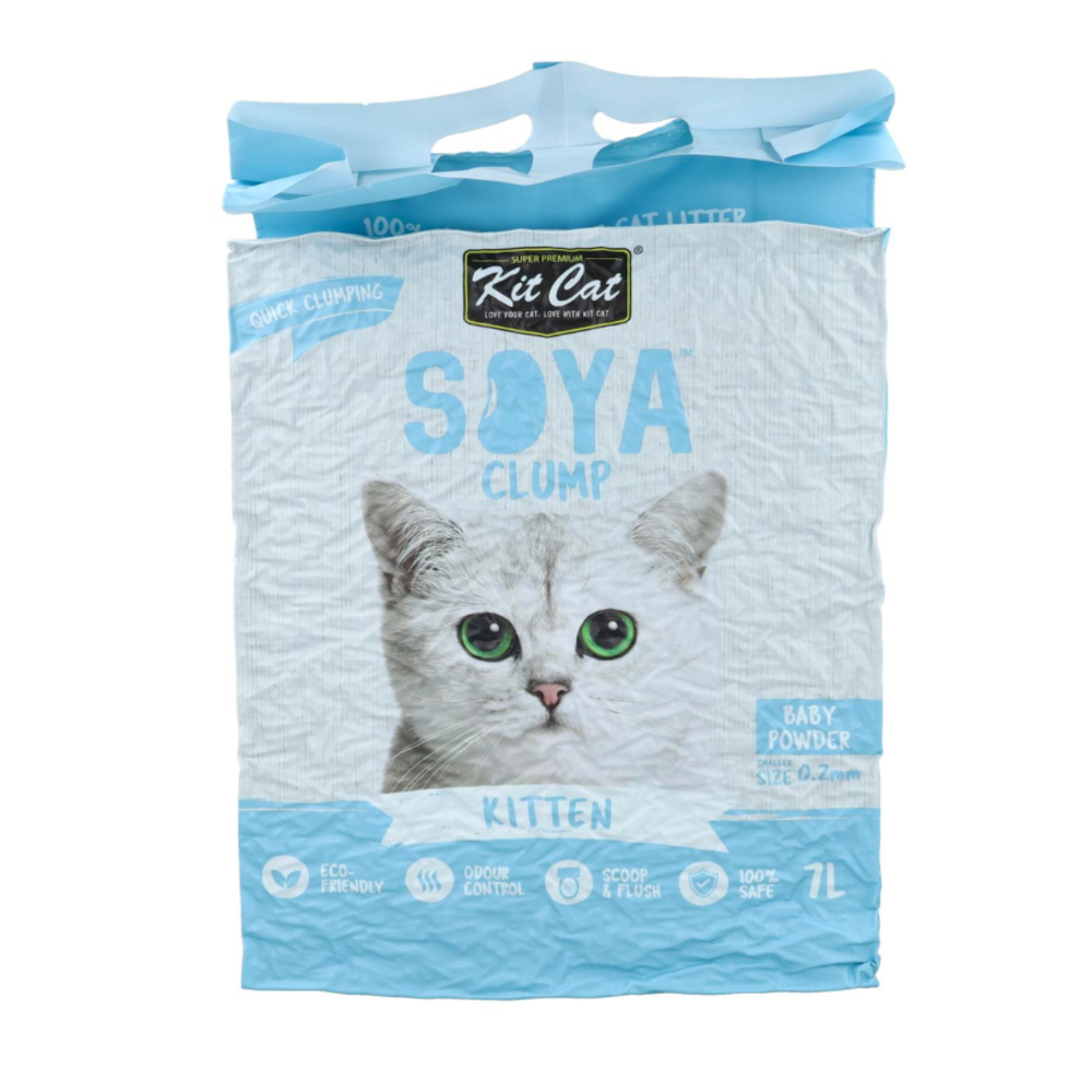 Kit Cat SoyaClump Arena de Soja BIO - Baby Powder 7L