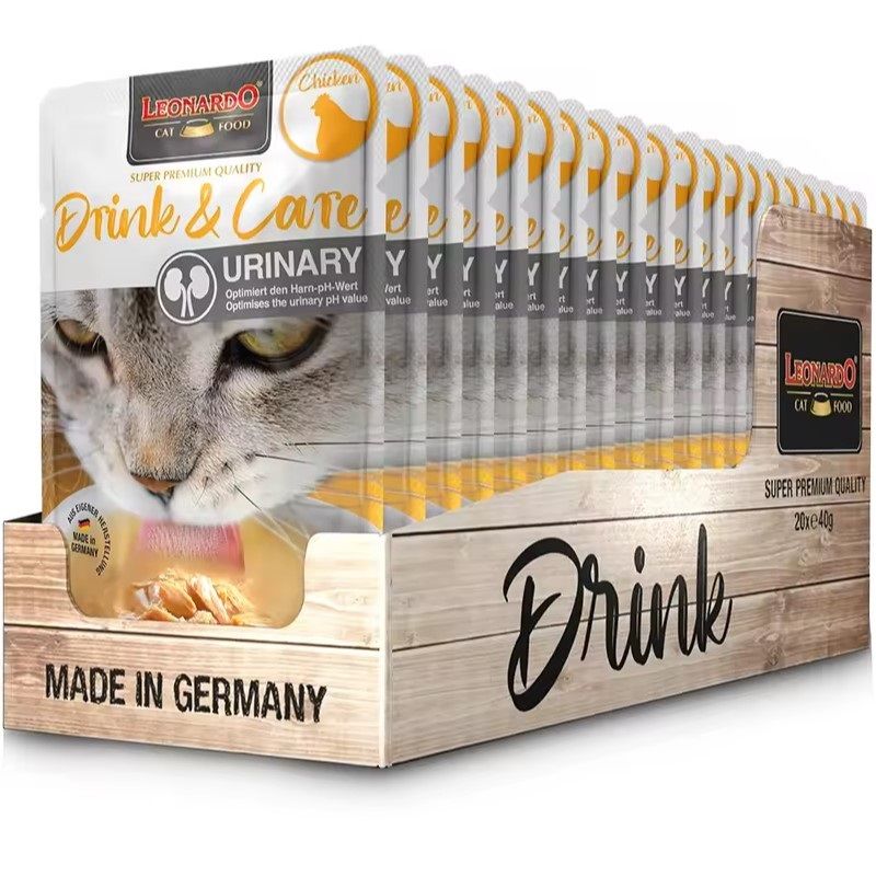 Leonardo Drink Care Urinary, en una caja de 20 sobres