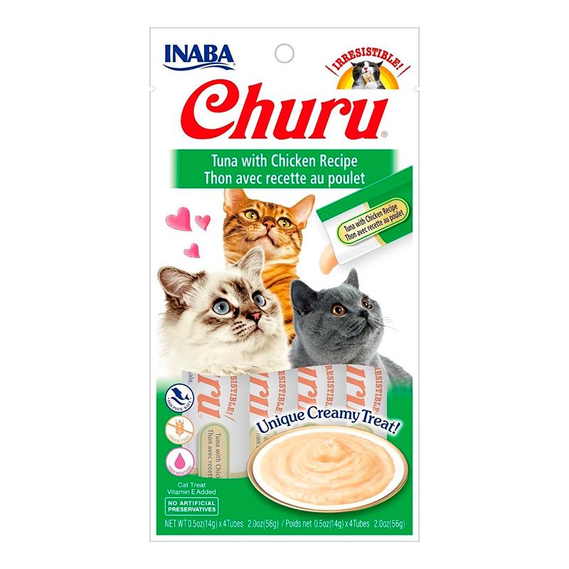 Churu Receta De Atún Con Pollo para Gatos