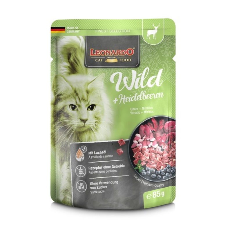 Leonardo Menu De Venado Y Arandano Sobres de 85gr