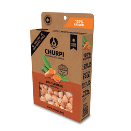 Churpi Bits Cúrcuma Snacks y Premios para Perros