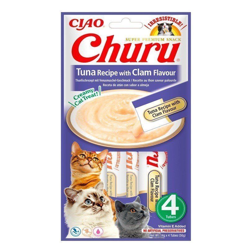 Churu Receta De Atún Con Almeja para Gatos
