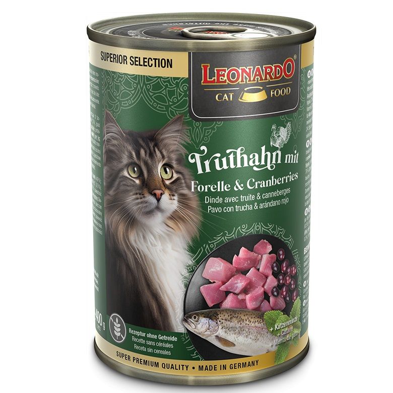 Leonardo Superior Selection Trucha y Arándanos Latas para Gatos - Imagen 2