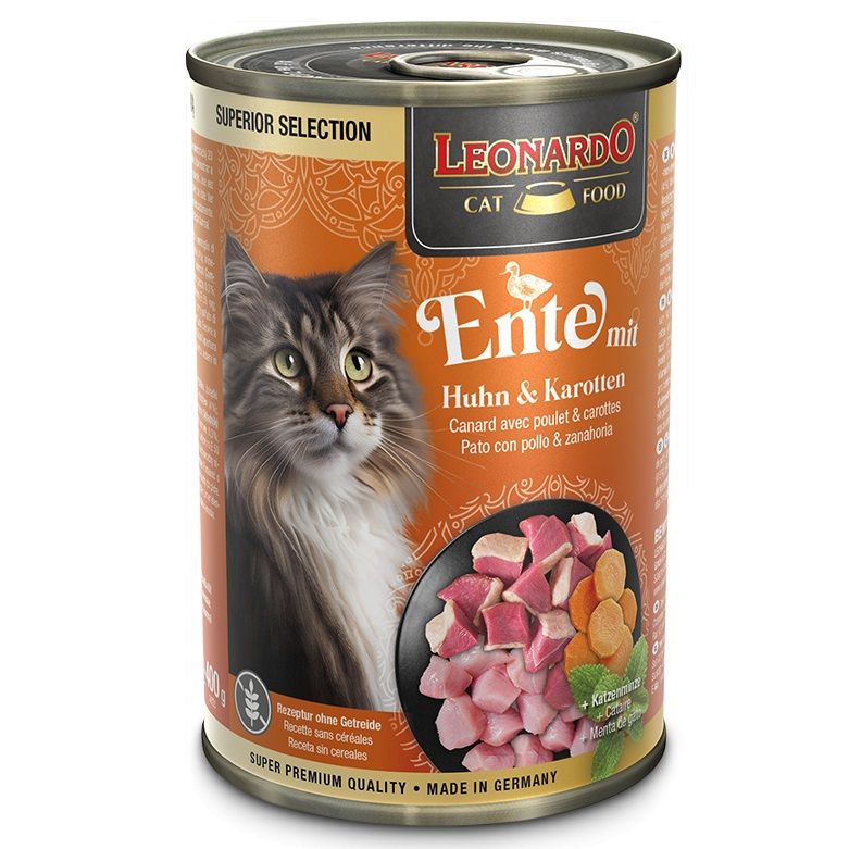 Leonardo Superior Selection Pollo y Zanahoria Latas para Gatos - Imagen 2
