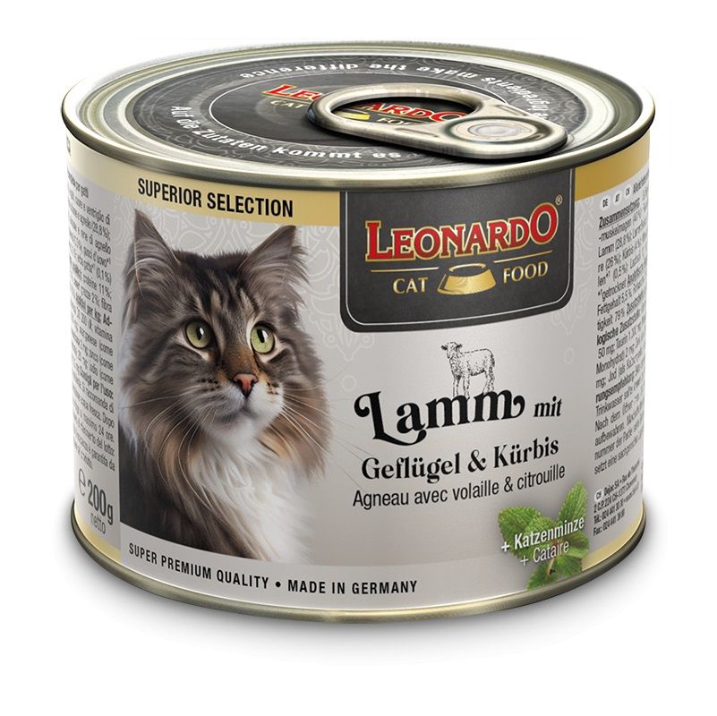 Leonardo Superior Selection Ave y Calabazas Latas para Gatos