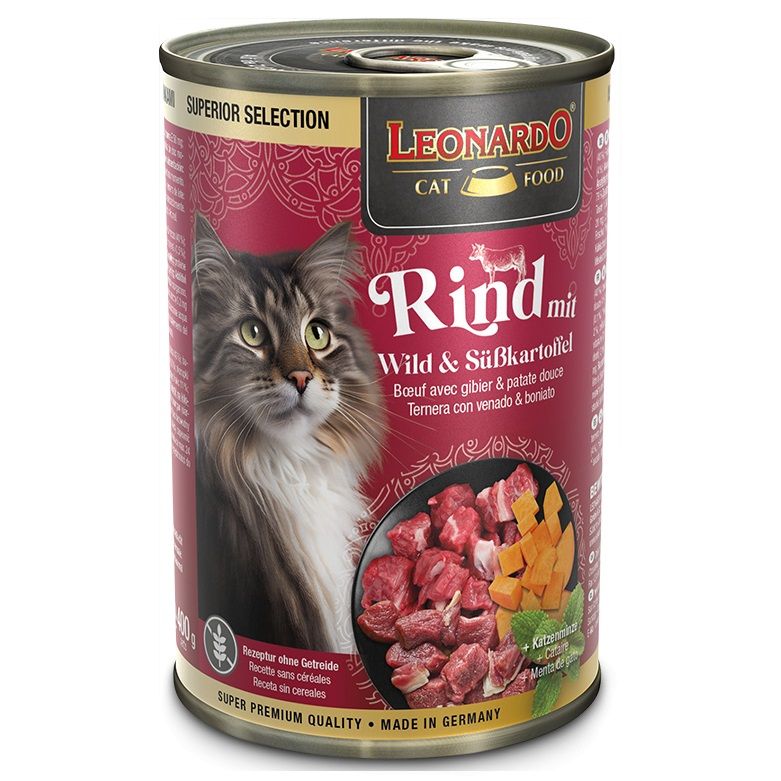 Leonardo Superior Selection Venado y Boniato Latas para Gatos - Imagen 2