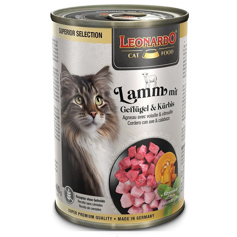 Leonardo Superior Selection Ave y Calabazas Latas para Gatos - Imagen 2
