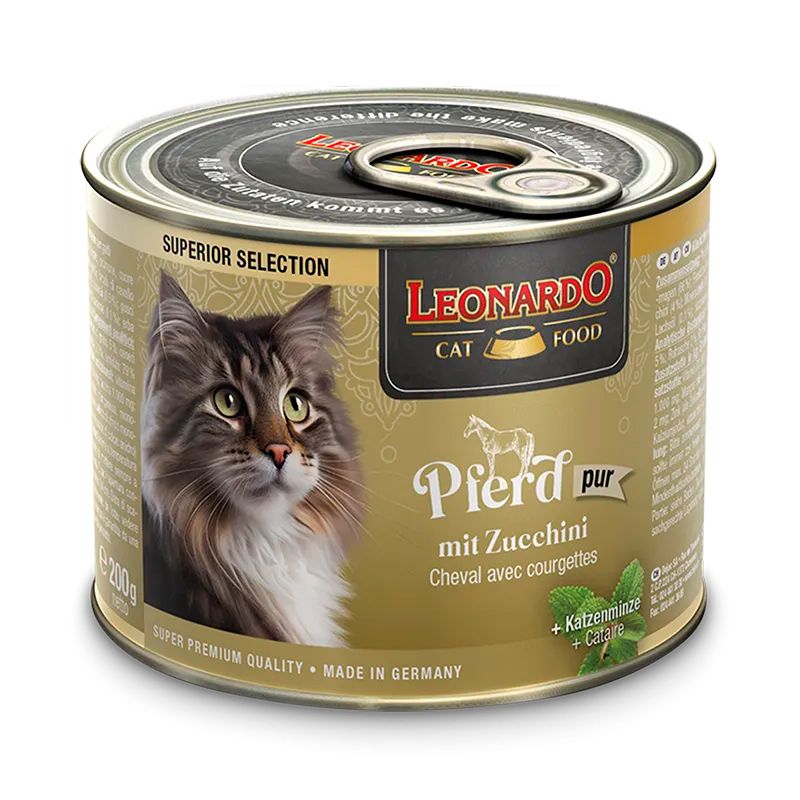 Leonardo Superior Selection Caballo y Calabacín Latas para Gatos
