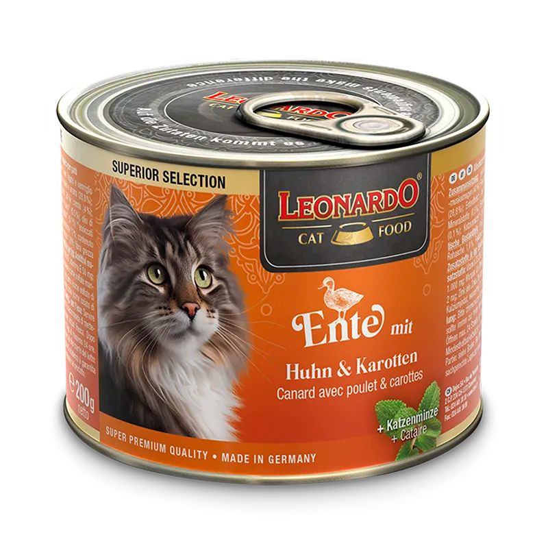 Leonardo Superior Selection Pollo y Zanahoria Latas para Gatos