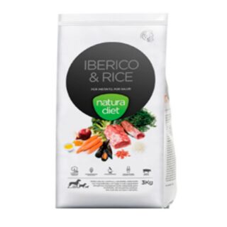 Natura Diet Iberico y Arroz Pienso para Perros