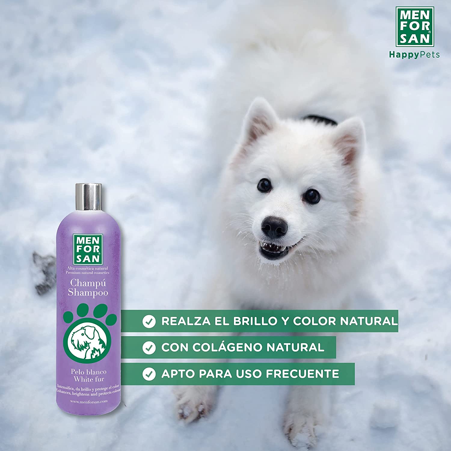 Menforsan Champú Perros Pelo Blanco 300ml - Imagen 3