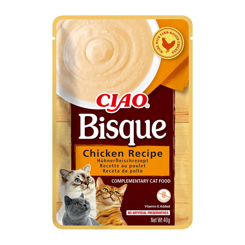 Churu Bisque Pollo Sobres para Gatos